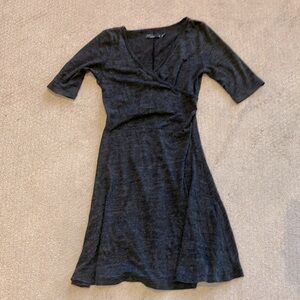 Prana grey wrap dress size xs